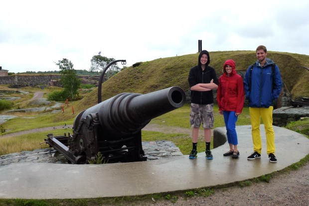 One of the fortress's cannons.