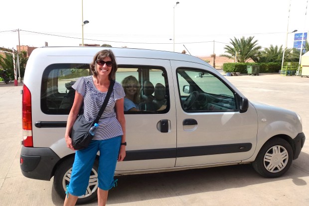 Our rental car in Morocco.
