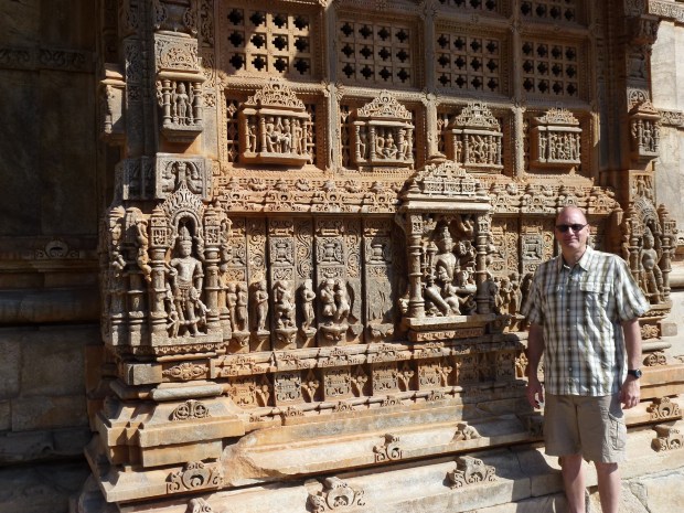 Some of the intricate carving work at the Saas-Bahu temples.