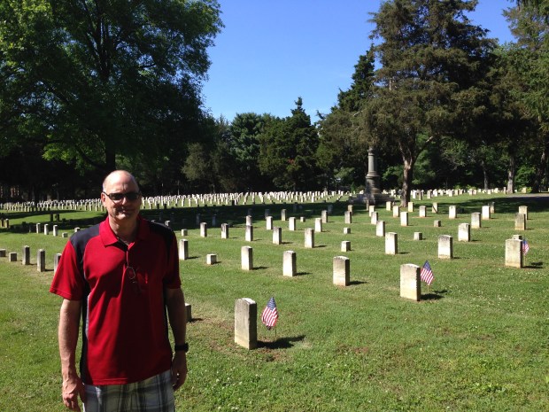 The National Cemetery at Stones River. Over 6,000 soldiers are buried here, not only from the Stones River battle, but from other battles during the Civil War. Of those buried here, 2,562 of the soldiers are unknown.