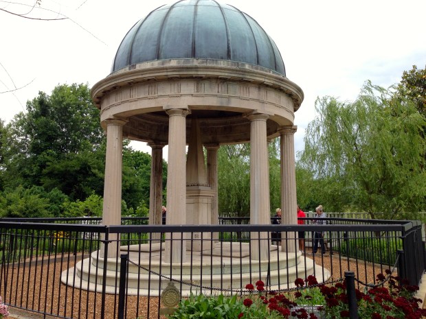 Andrew and Rachel's gravesite, in the garden of The Hermitage.