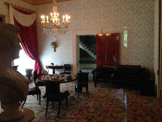 A parlor room in The Hermitage mansion.