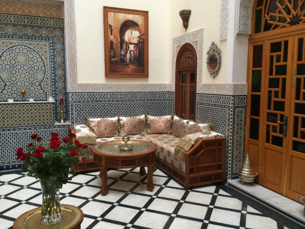 The reception room in Dar Dalila.