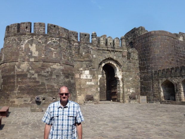 One of the gated entrances to Daulatabad Fortress.