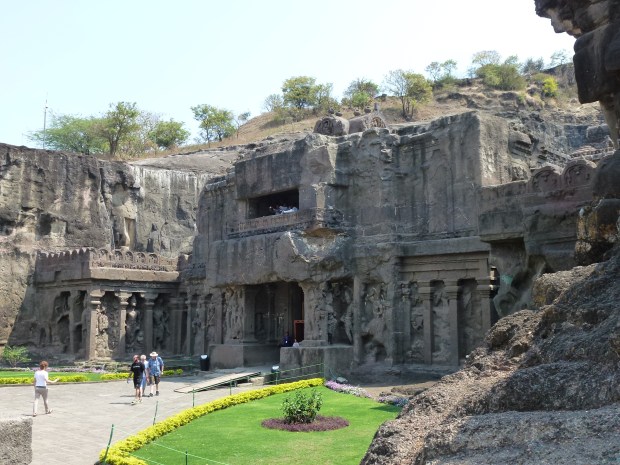 The entrance to the Kailasa Temple.
