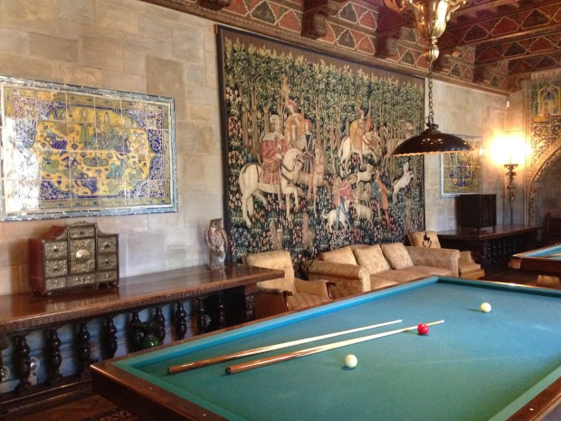 Billiard room.