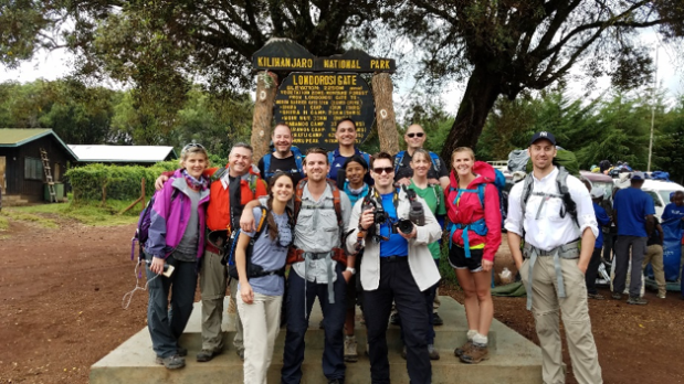 Mt. Kilimanjaro climging group.