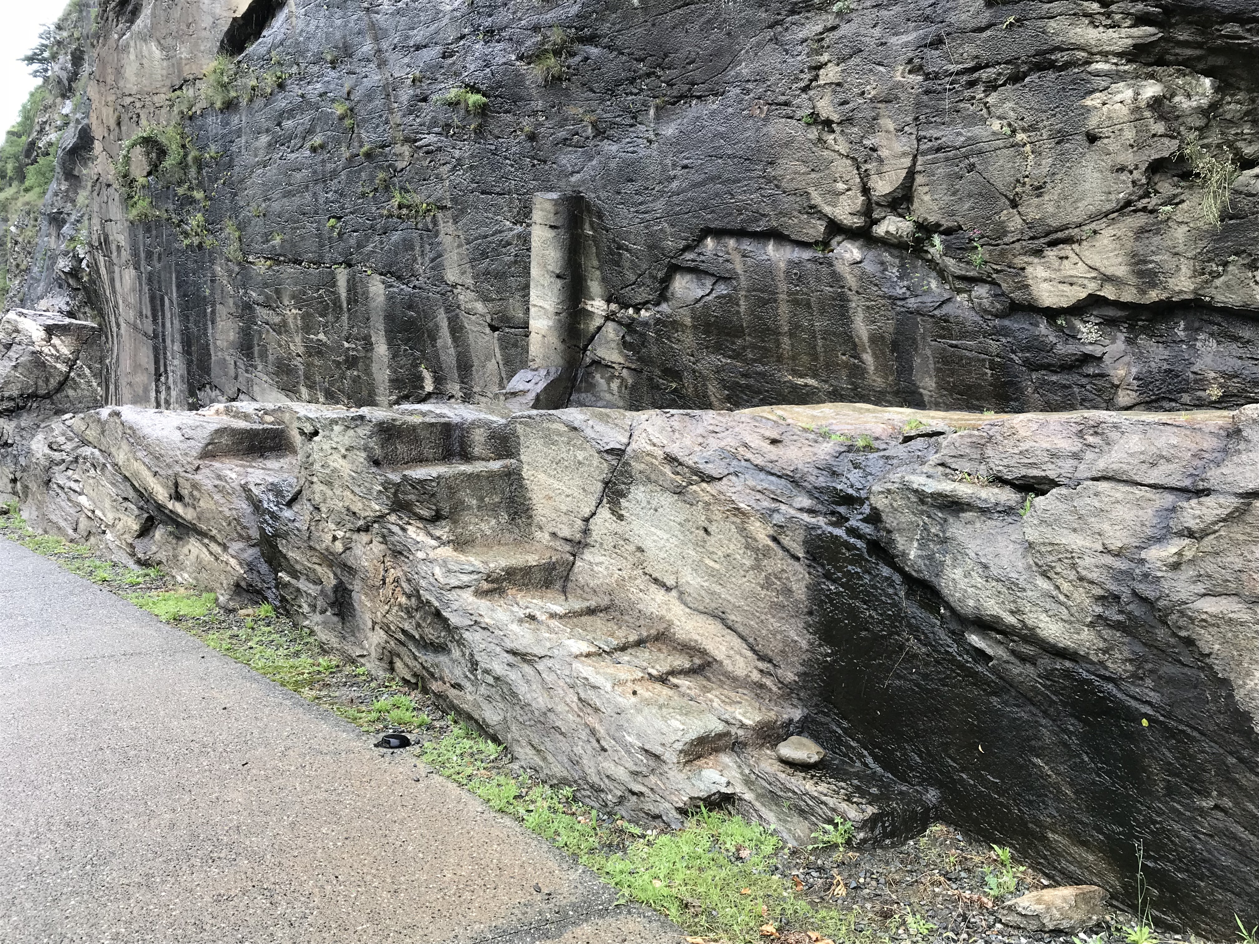 Roman road, Aosta Valley, Italy