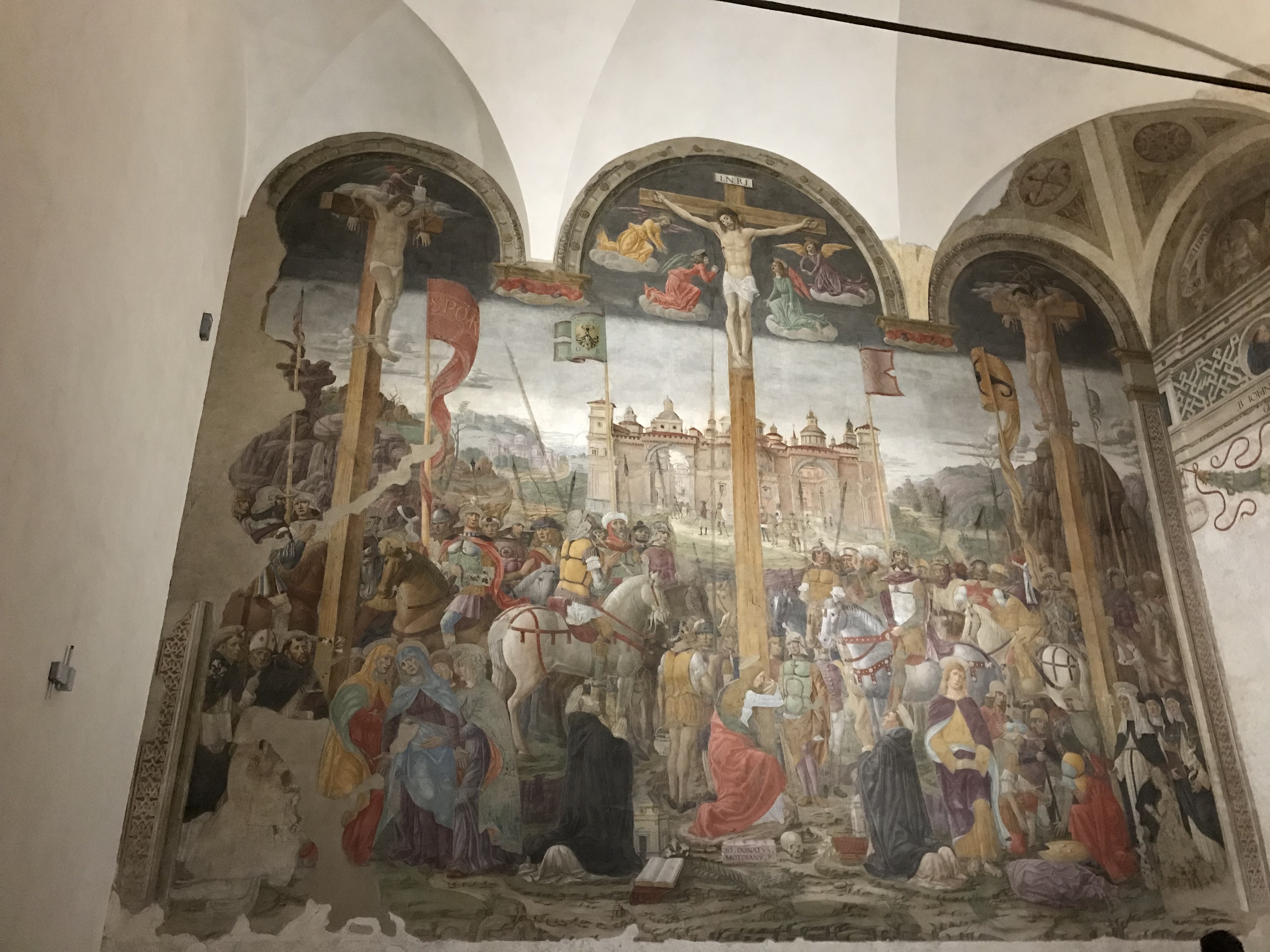 The Crucifixion, Giovanni Donato, Milan, Italy.