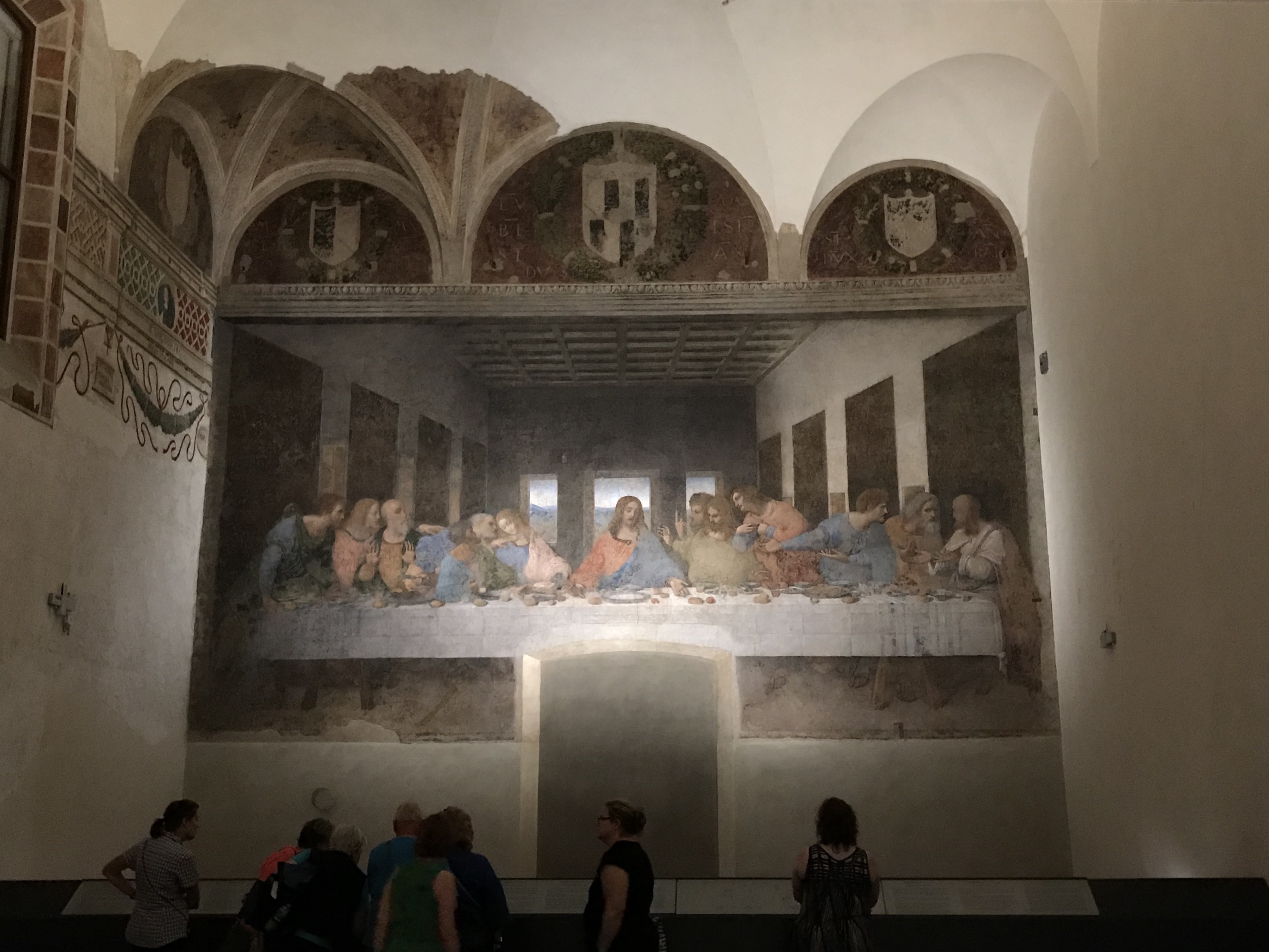 The Last Supper painting by Leonard da Vinci, Milan, Italy