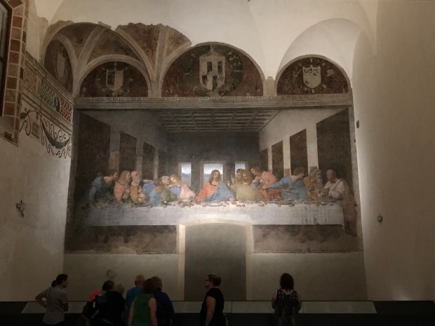 The Last Supper painting by Leonard da Vinci, Milan, Italy