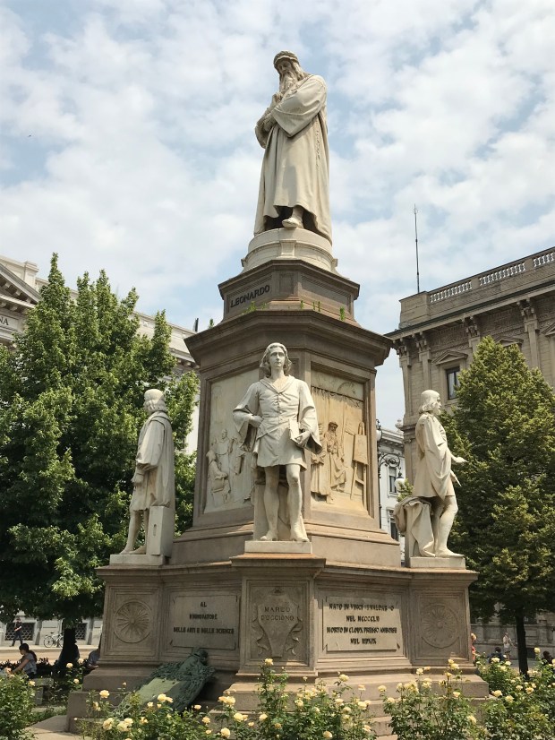 Leonardo da Vinci statue, Milan, Italy