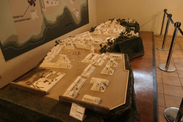 Model of Iximche, Guatemala.