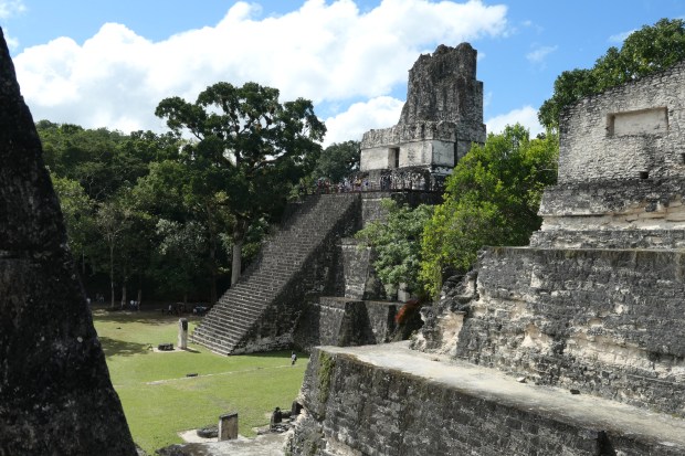 Temple II, Gran Plaza, from Acropolis Norte.