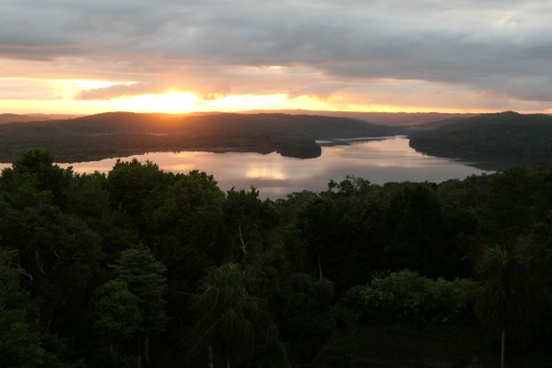 Lake Yaxha sunset, Yaxha, Guatemala